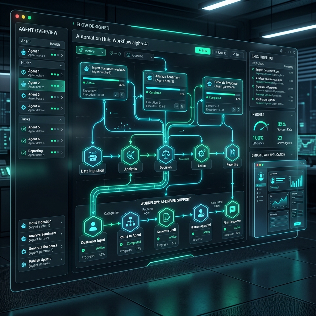 AI Agent Workflow Automation Dashboard